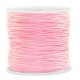 Macramé bead cord 0.8mm Light pink